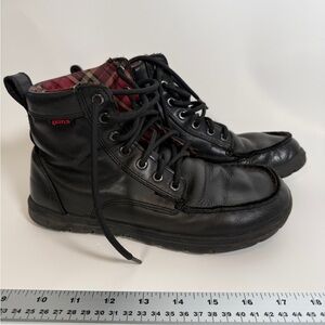Lems Boulder Boot Leather Raven Black Barefoot Zero Drop Size EU 40